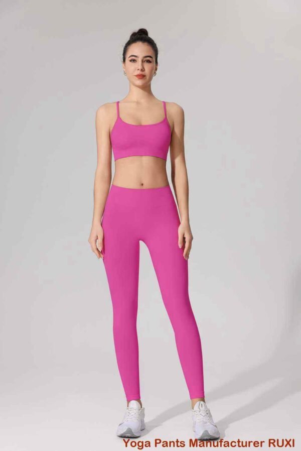 Pantalon de yoga taille basse élégant et confortable Ruxi