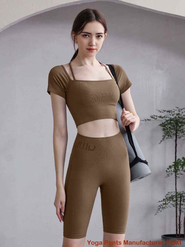 leggings de sport à taille nouée Ruxi ci931