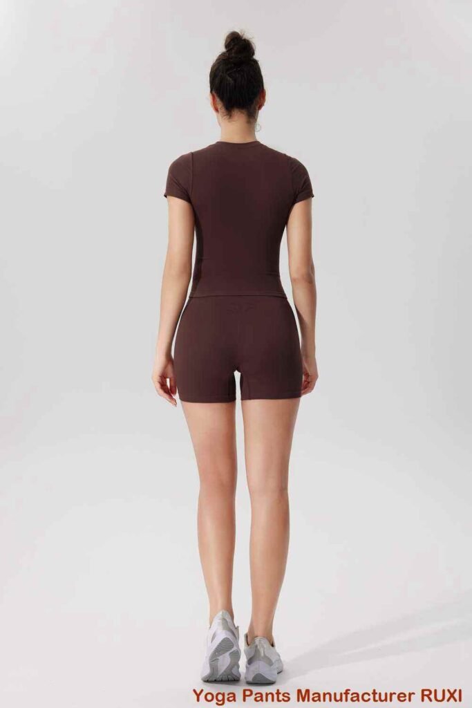 Short de yoga doux et soyeux pour femme Ruxi ci3542