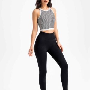 Pantalon de yoga côtelé évasé pour femme Ruxi ci859