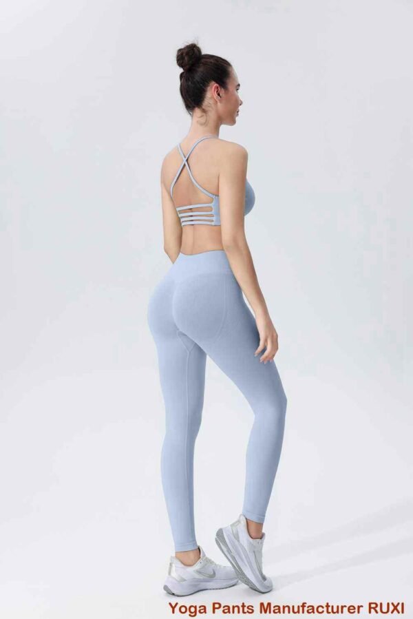 Legging de sport taille haute bleu marine Ruxi ci369