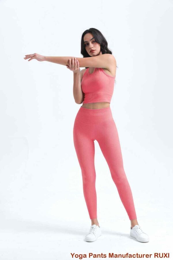 Pantalon de yoga jaune vif pour femme Ruxi ci420