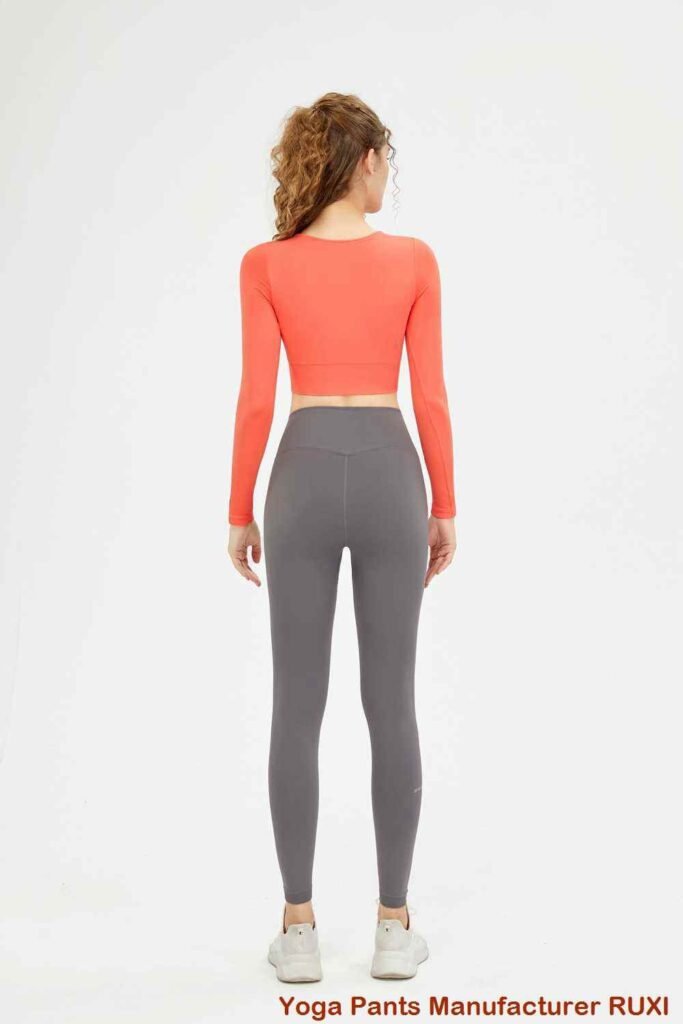 Pantalon de yoga à jambe large en coton pour femme Ruxi