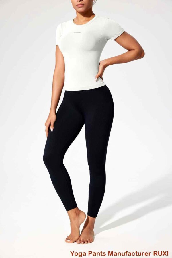 Pantalon de yoga évasé à rabat confortable et élégant Ruxi