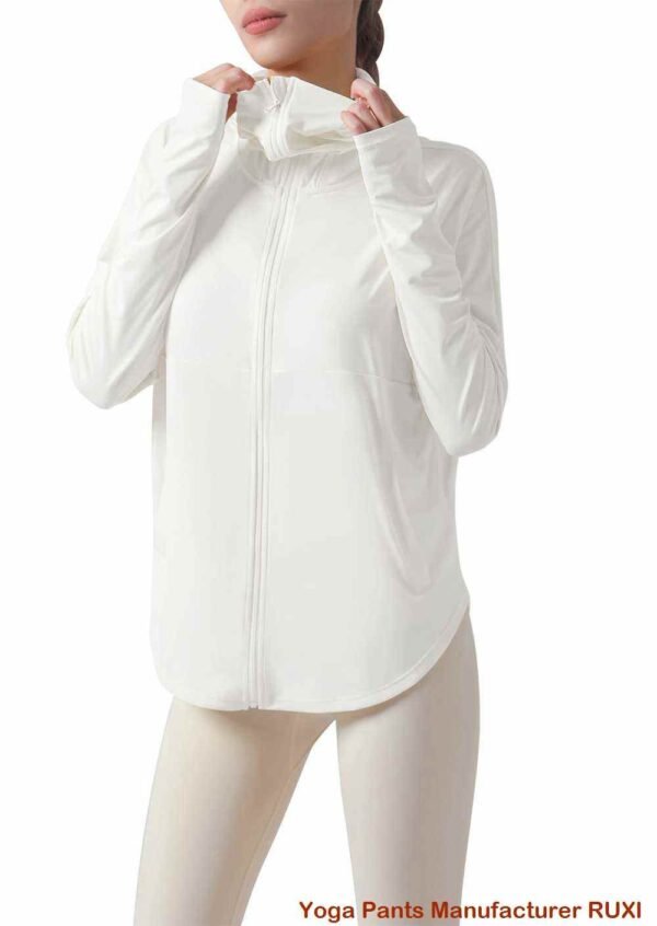 Gilet de sport blanc pour femme léger et confortable Ruxi