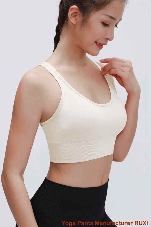 Soutien gorge de sport orange vibrant à maintien élevé