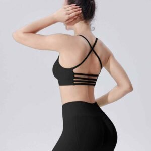 Soutien gorge de sport blanc à fort impact pour femmes