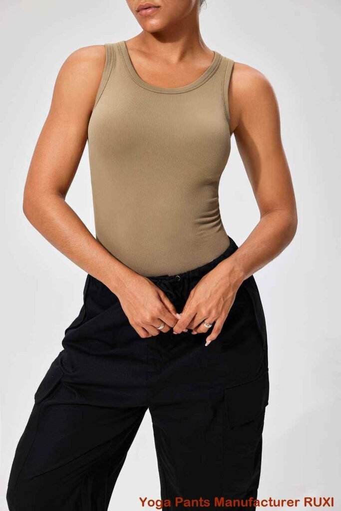 Pantalon de yoga taille haute avec poches pour femme Ruxi